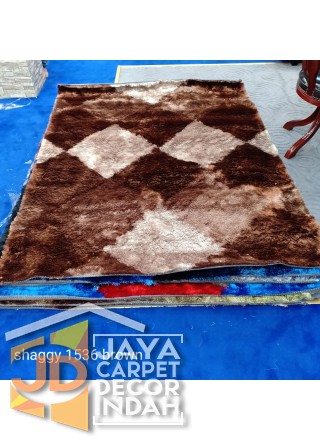 Karpet Shaggy Veronica 1536 Brown ukuran 100x150, 150x200, 200x300